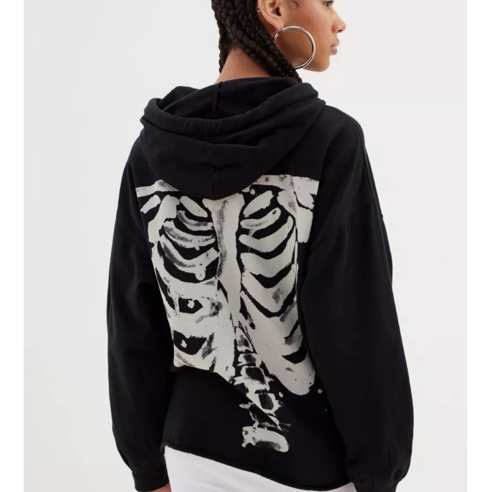 Urban Outfitters Skeleton Zip-up Hoodie